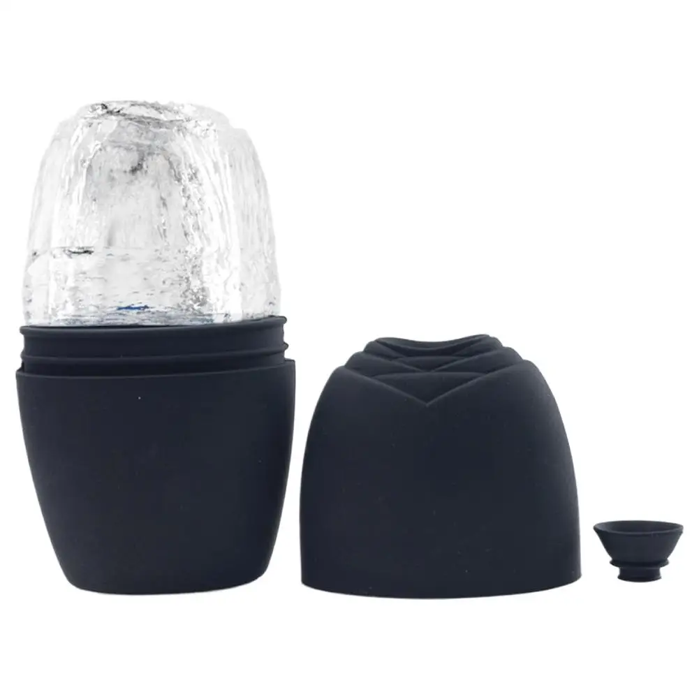 Bandeja de gelo facial reutilizável massagem bandeja de gelo de silicone portátil cuidados com encolhimento facial molde de gelo massageador facial beleza ferramentas de cuidados com a pele