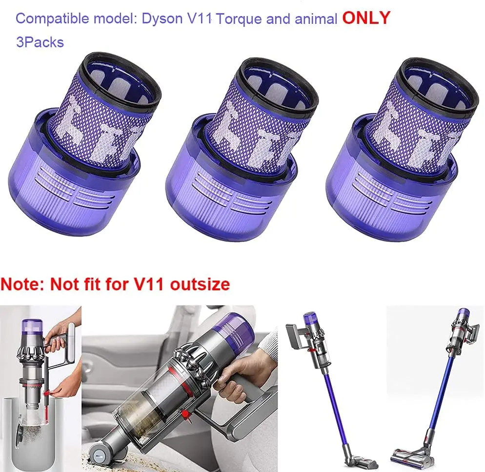 Replacement Filters for Dyson V11 V15 SV14 Absolute Animal Detect Extra Pro Torque Drive Vacuum Cleaner Filters