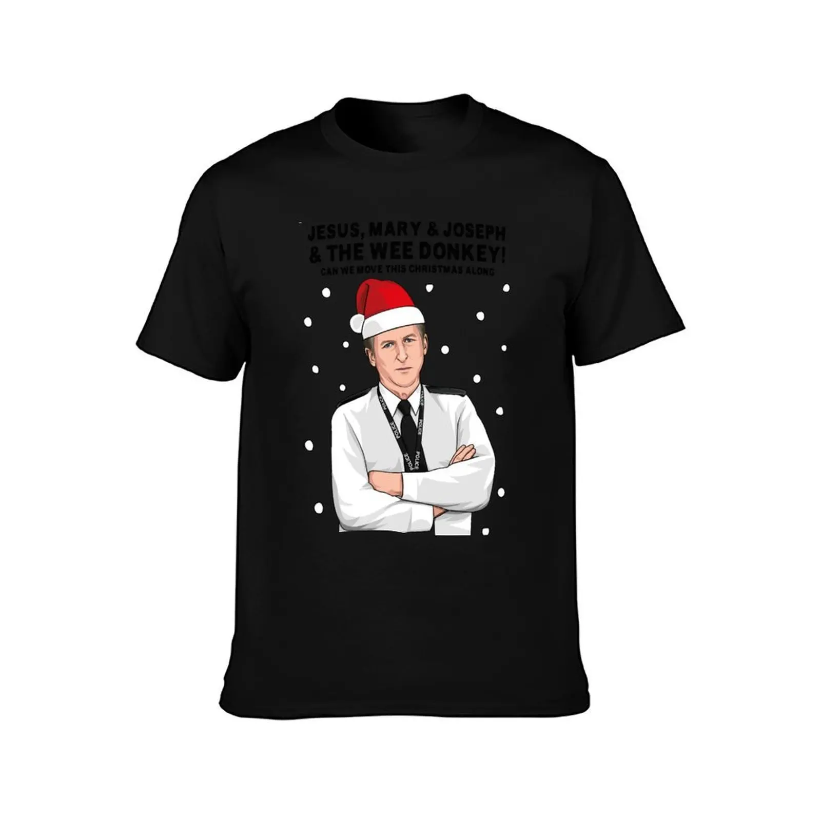 Line of Duty AC12 Ted Hastings Christmas Jumper T-Shirt Work Utility Short Sleeve Shirt T-Shirt
