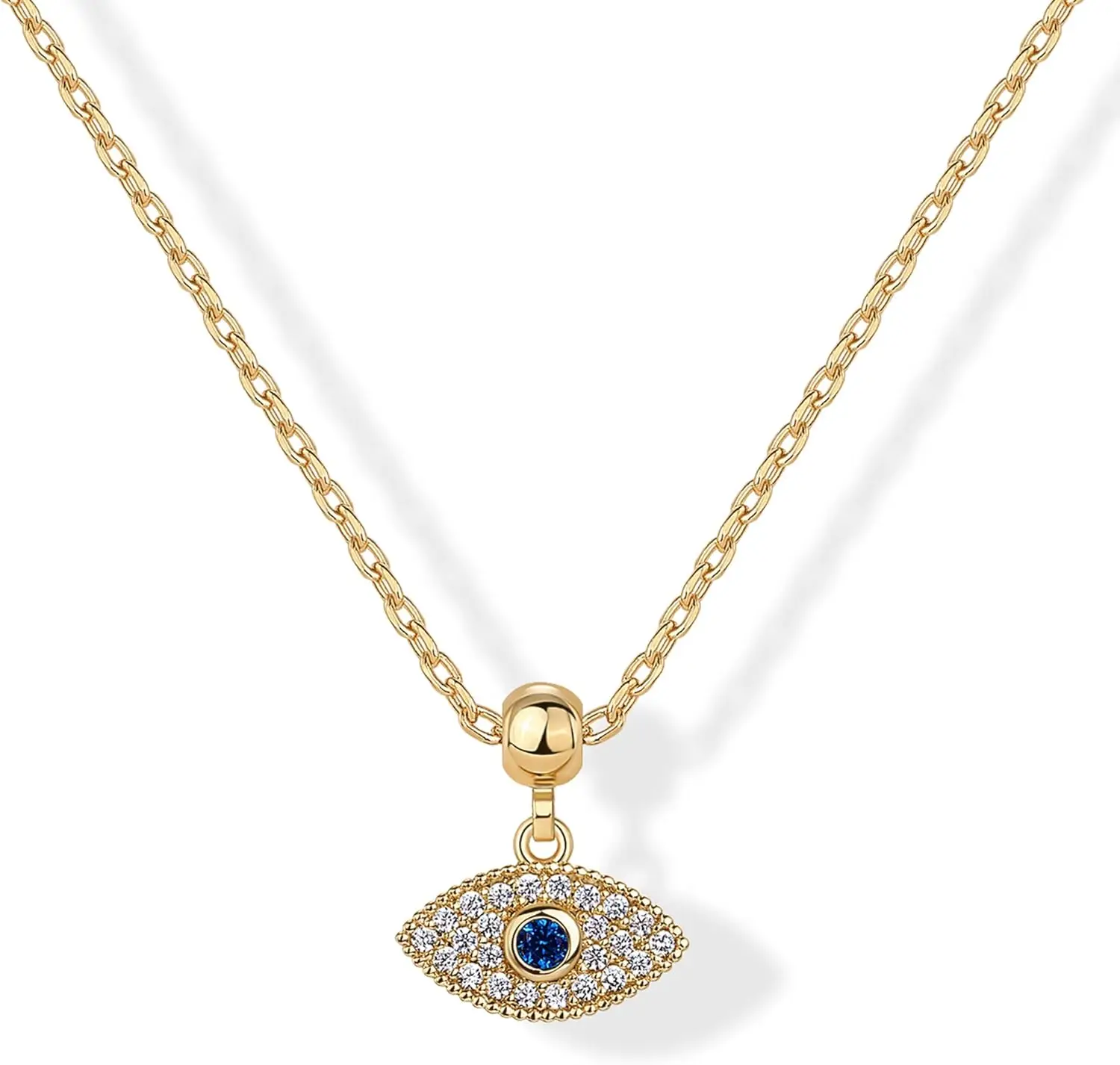 

Изящное ожерелье Pavoi с позолотой 14K и подвесками - регулируемая цепочка с золотым кулоном для женщин - съемный кулон с маленьким мотивом