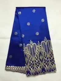 African George Fabric High Quality Nigerian George Lace Fabric,Royal Blue African Swiss Lace Fabric For Nigerian Wedding Party