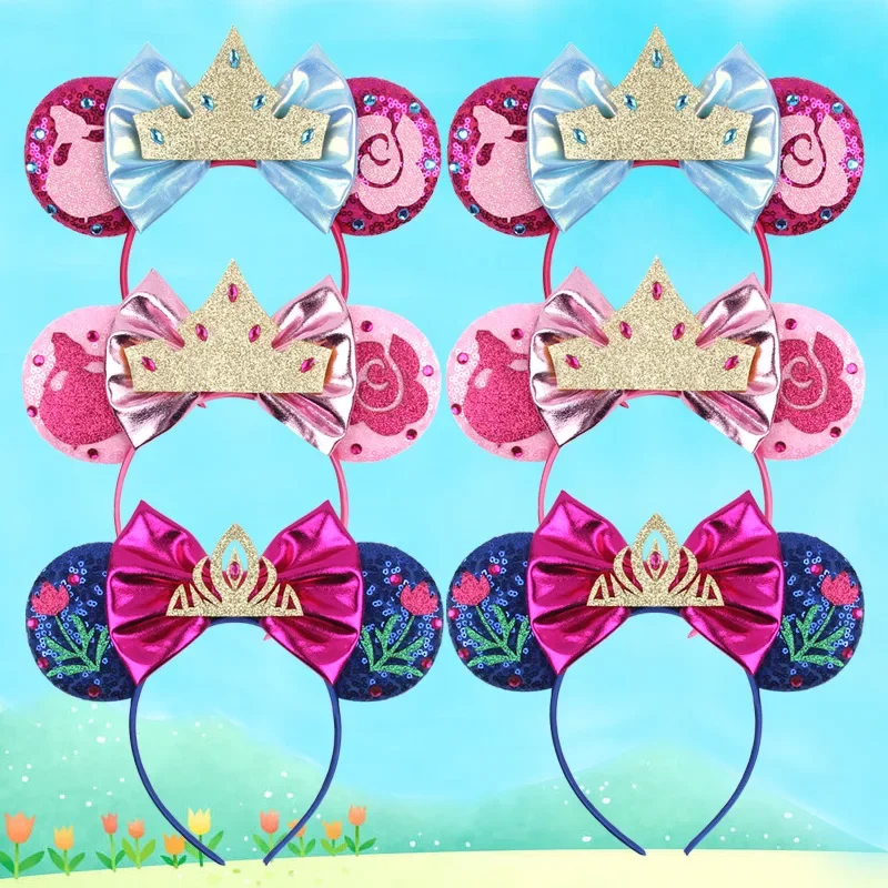 

Disney Mickey Mouse Ears Headbands for Kids Girls Tinker Bell Beauty and the Beast Belle Hairbands Adults Child Hair Accessories