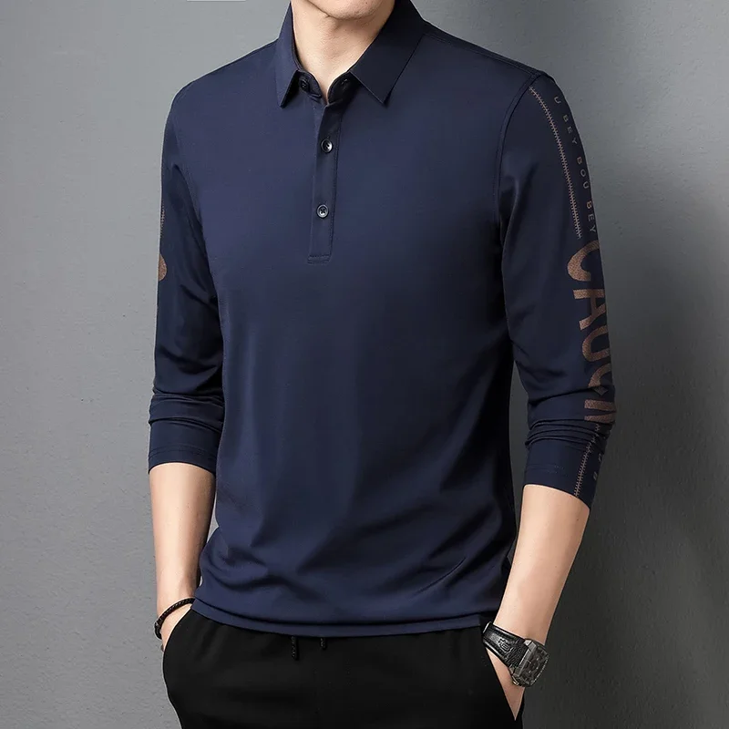 Pull Polo polyvalent pour hommes, pull confortable, design de document solide, nouvelle mode de printemps