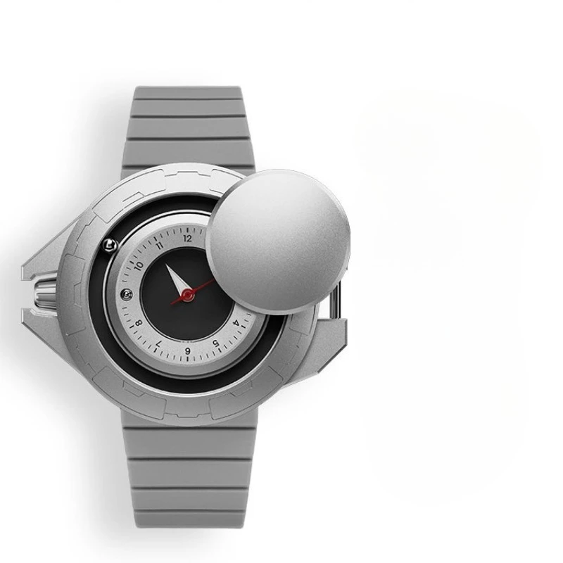 2077 Series Explorer Spaceship Watch Cyber Design Luminous Magnetic Quartz Watch