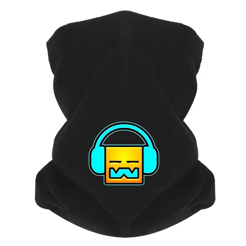 Música de rosto quadrado, fones de ouvido ouvir homens ao ar livre cachecol máscara pescoço gaiter chapéu feminino boné chapelaria à prova de vento manter quente inverno multifu