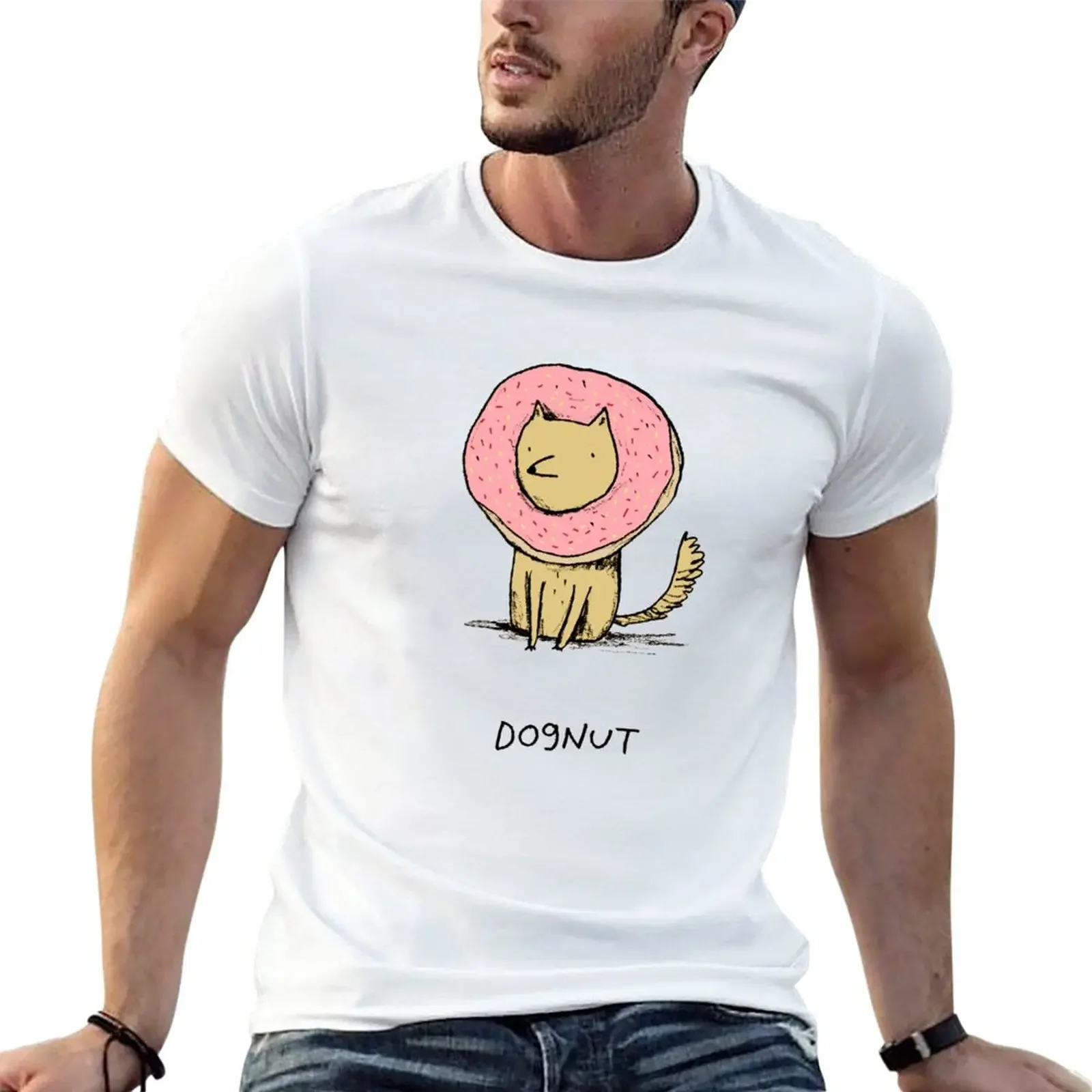 Dognut T-Shirt tees shirts graphic tees summer tops plain t shirts men