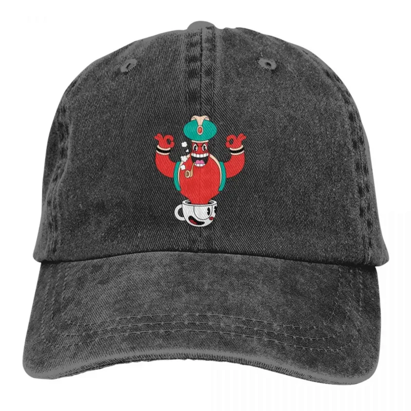 Pure Color Dad Hats Djimmi The Great Women's Hat Sun Visor Baseball Caps Cuphead Ms Chalice Game Peaked Cap