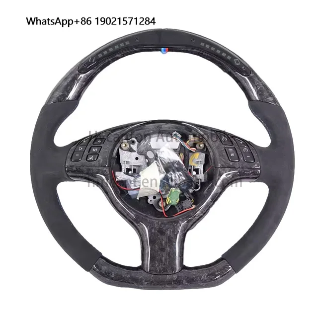 

Factory Direct Wholesale LED Alcantara M Performance Car Steering Wheel forE46 M3 Customizable Steering Wheel