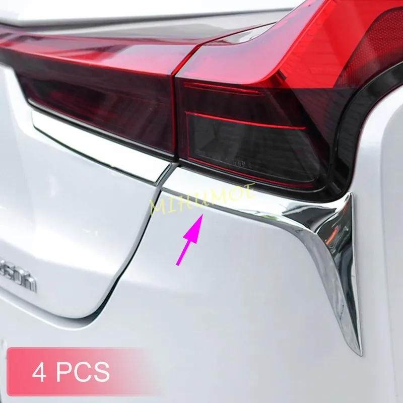 

Exterior Rear Tail Light Taillight Cover Trims For Lexus UX200 UX250h UX300e 2019-2025 Glossy Chrome Car Exterior Accessories