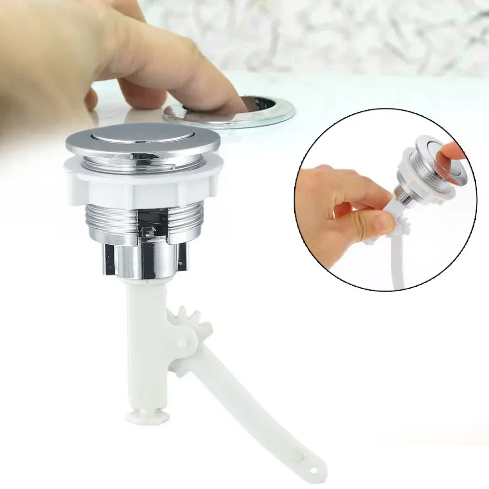 38mm Bathroom Toilet Push Button Switch ABS Single Flush Button Water Press Flush Button Toilet Water Tank Accessories