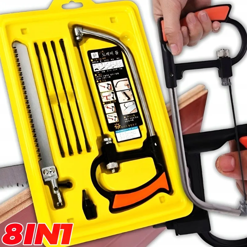 

1/2 компл. 8в1 комплект пил многоцелевой DIY ручная пила из алюминиевого сплава металл дерево стекло ручная пила деревообработка металл ПВХ трубки режущие инструменты