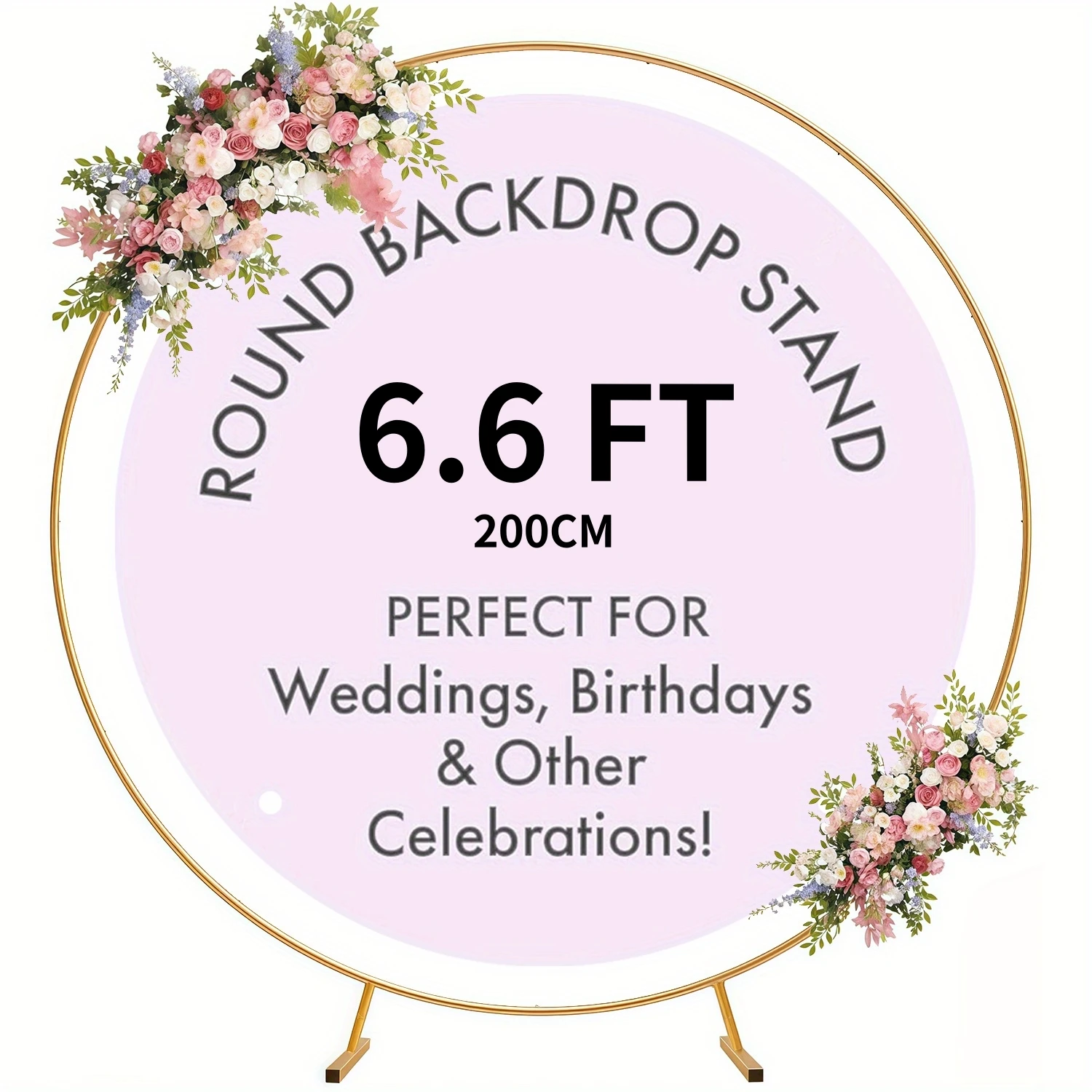 5.9~6.6~7フィート メタル製 円形バルーンアーチスタ - Wedding Balloon Arch のレビューと価格