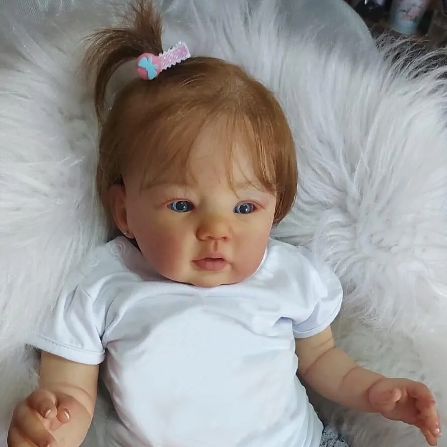 50 cm Finished Cloth Body Reborn Dolls Newborn Sweet Face Already Painted with Visible Veins Bebe Reborn Toy Child Birthday Gift