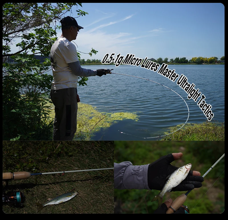 PureLure Reflex Arc Lure WT 0,5-12g BFS Casting Rod 6FT MF Action Toray Carbon mit Fuji SIC Ring Vollkork-Rolle für Forelle und Barsch – Detail 3