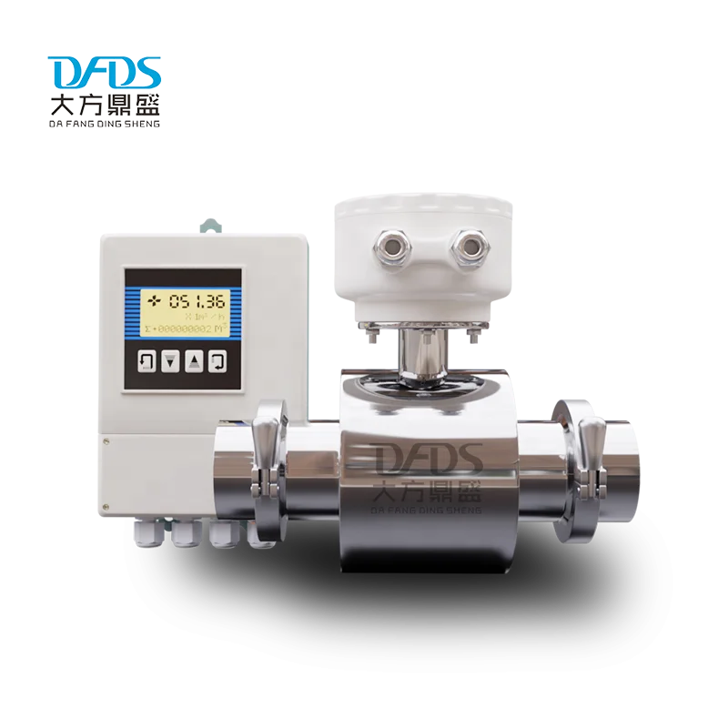 TLF Tri Clamp Flujometro Para Leche DN25 Sensori di flusso d'acqua RS485 Misuratore di portata del latte per uso alimentare DN50 Flusso sanitario elettromagnetico M