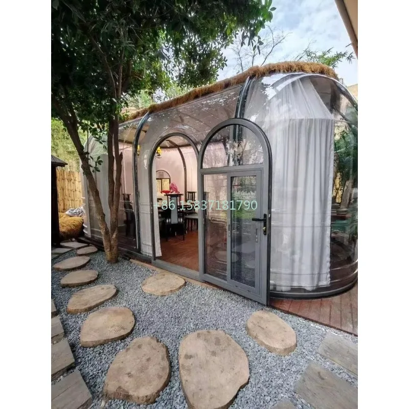 Starry Sky Room 3.65*6.5 Dome Bubble Houses 6063 Aluminum Alloy Portable PC Bubble House Starry Sky Room Outdoor House Canada