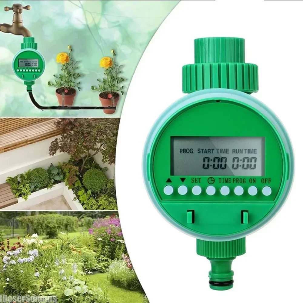 

Automatic lrigation Timer Garden Water Hose Control Device Intelligence Valve Controller LCD Display for Plant Grass Greenhouse