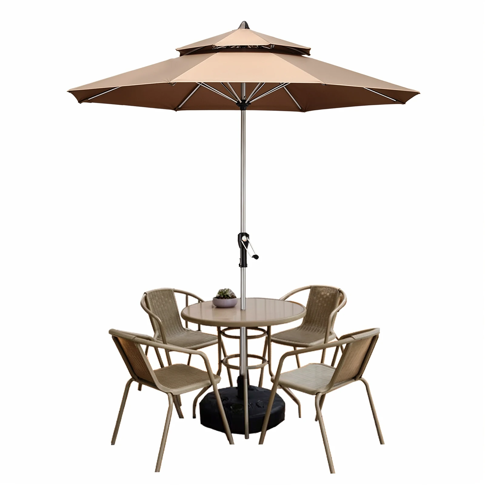 مظلة فناء خارجية 8 أضلاع مظلة سوق حماية من الأشعة فوق البنفسجية مظلة ساحة لسطح الحديقة وحوض السباحة في الفناء الخلفي