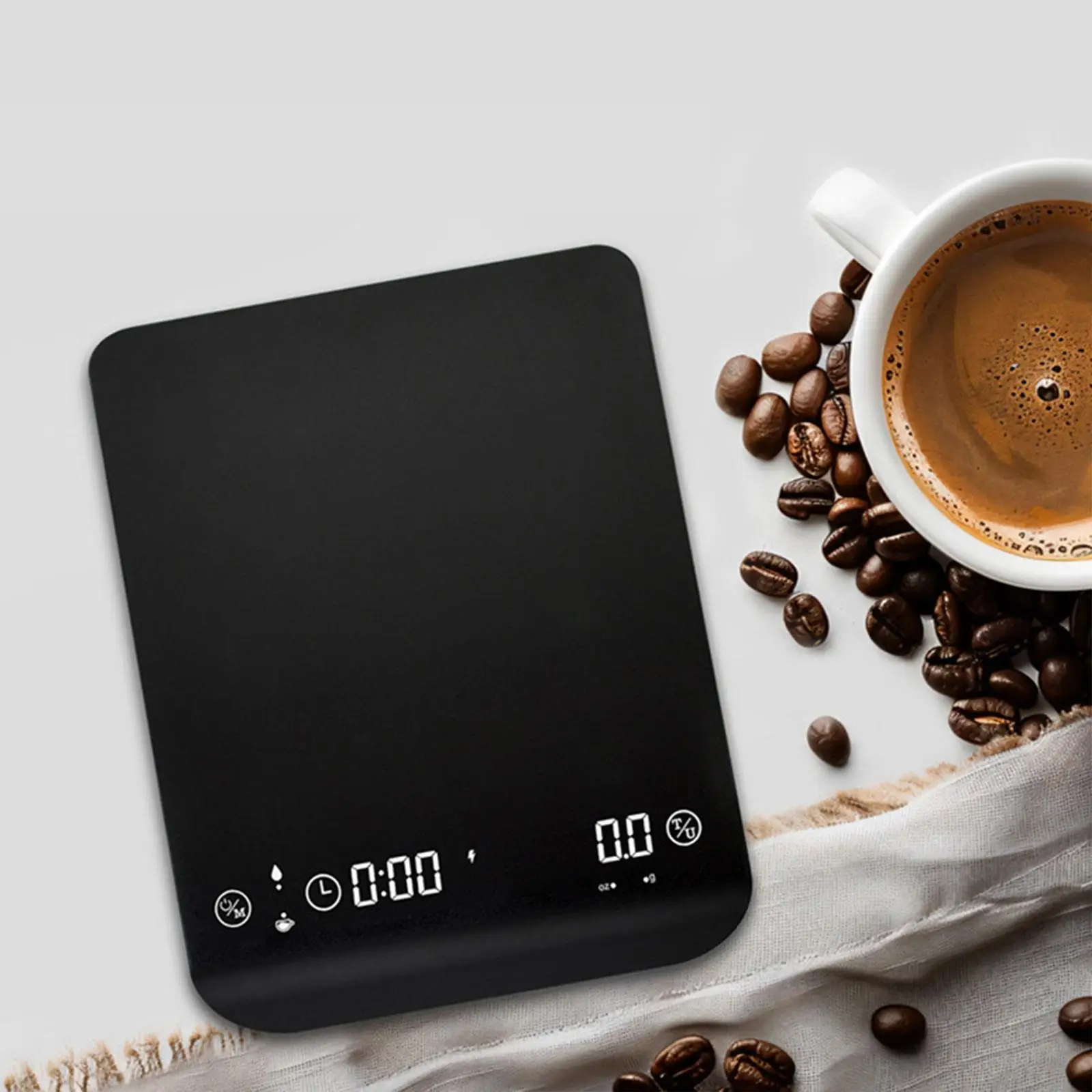 

Coffee Scale with Timer Electronic Weighing Scale Practical Multipurpose Small Food Scale for Household Jewelry Coffee Bean