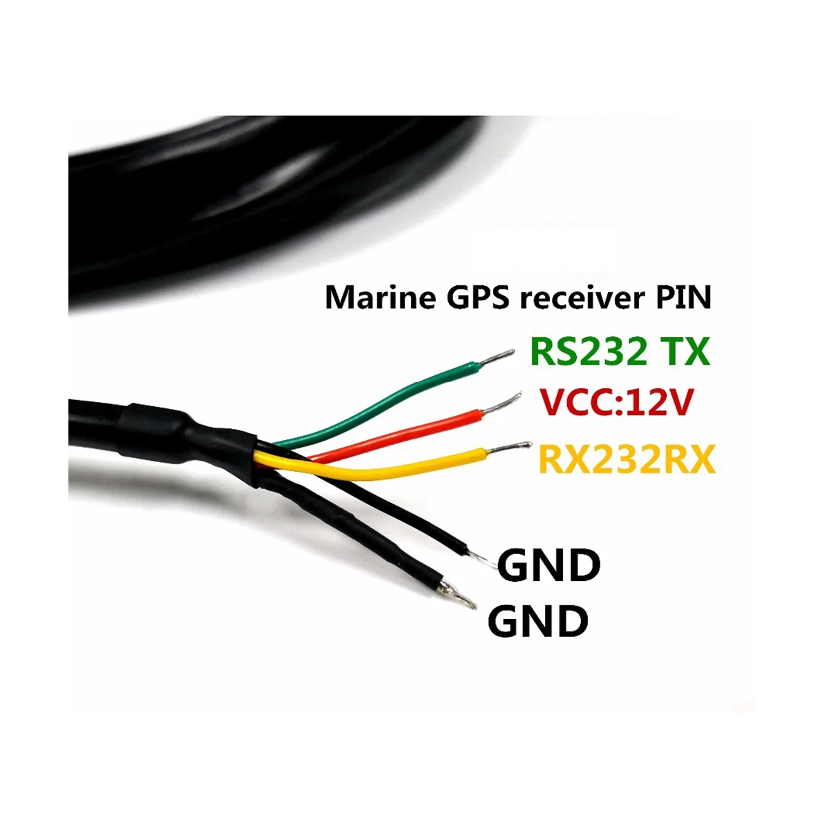 Imagem -04 - Módulo Antena Receptora Marinha Gps Rs232 Nmea 0183 Baud Rate 4800 12v o Cabo é de Metros