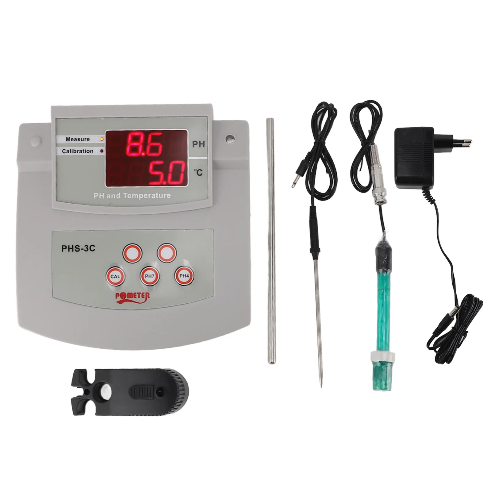 Medidor de PH de sobremesa, calibración automática de alta precisión de laboratorio, No es necesario ajustar manualmente los ajustes, medidor de PH para piscina y pecera