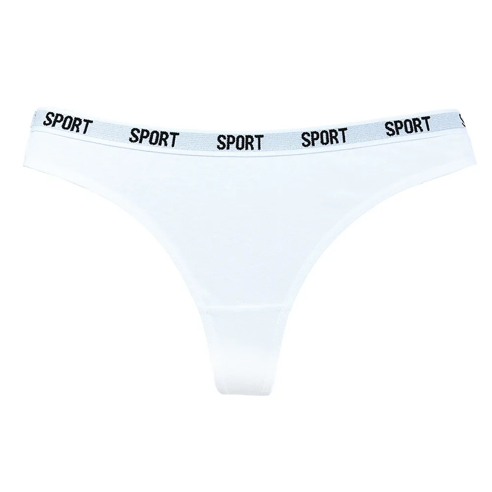 Cross border tback seamless foreign trade women's pure cotton thong, low waist women's underwear, European and American sports T