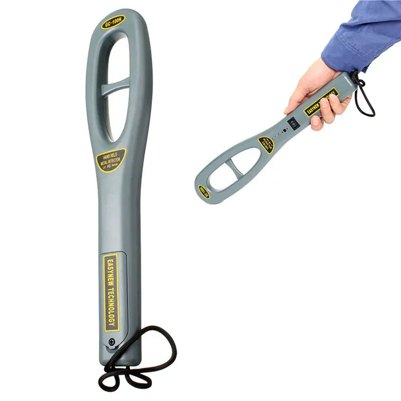 FULL-2X GC101H Portable Handheld Metal Detector Body Scanner Security Equipment Metal Detector Super Scan Light Counter