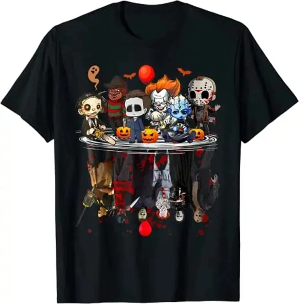 Horror Movies Character Halloween Clothes Costume Gift T-Shirt Gothic Graphic Tee Top Women Clothing Tee Shirt Femme 72813