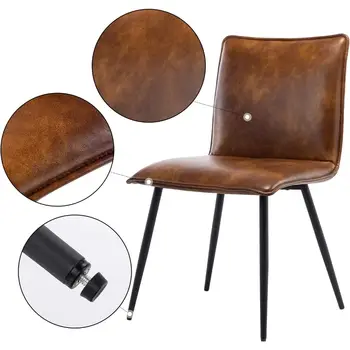 10 best sales Chaise de salle à manger en cuir - №7