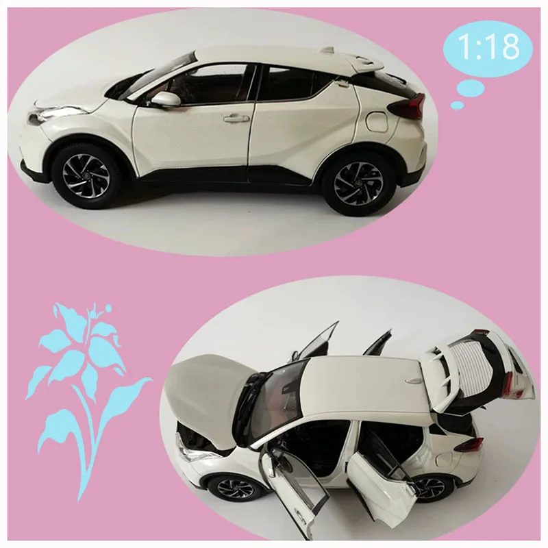 

Модель автомобиля IZOA из литого сплава, масштаб 1:18, белый цвет, имитация седана, коллекционная модель, украшение для витрины, игрушка, подарок - без сертификата