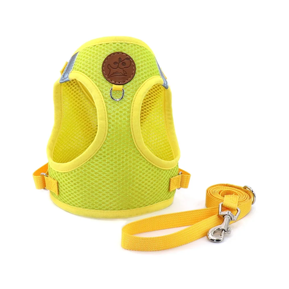 

2024 Mesh Pet Strap And Sling Set Dog Reflective Pet Vest Sling Dog Leash Reflective Dog Safety Sling