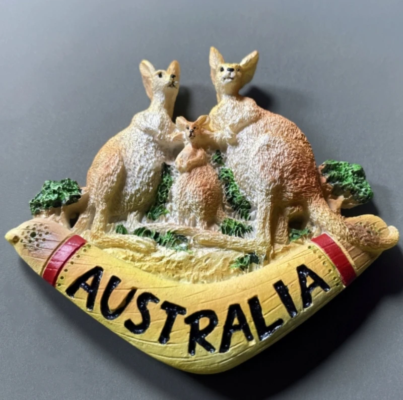 Australia Flag Fridge Magnet Koala Kangaroo Resin Refrigerator Magnetic Sticker Souvenir Home Kitchen Decorations