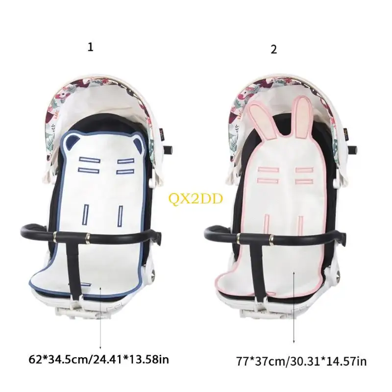 QX2D Summer Pram Ice Silk Mat Cushion for Hot Weather and Uncomfortable Pushchairs