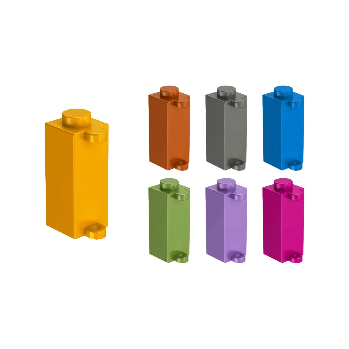 [59Pcs]【50G】 3581 Interlocking Movable Window Fixing Clip, Children DIY STEM Building Blocks Toy, Gifts For MOC Creators Group