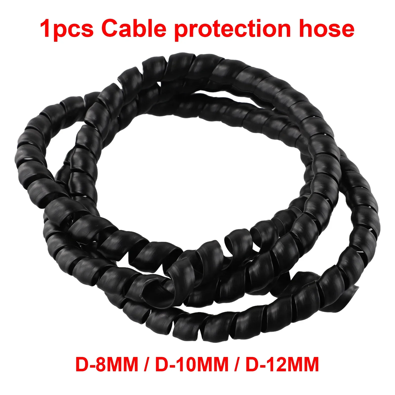 1M Spiral Protective Sleeve 8/10/12mm Air Conditioner Hose Hydraulic Hose Cable Sleeves Protection Spiral Wiring Accessories