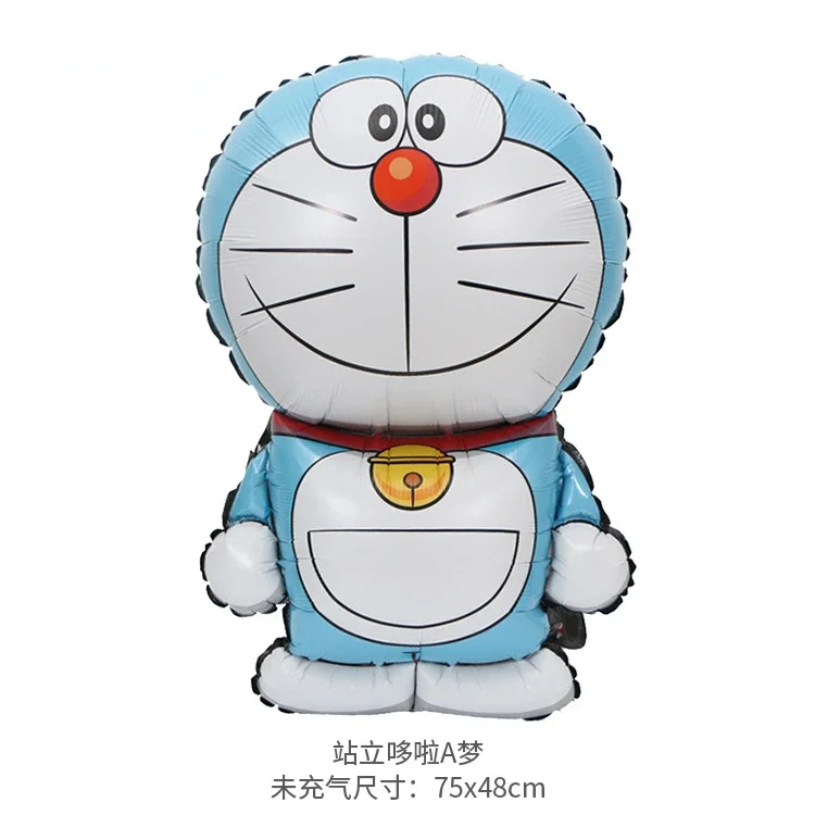 Doraemon New Birthday Decorative Ballons Set Aluminum Foil Balloon Number Balloons Set Party Decoration Photographic Props Gift