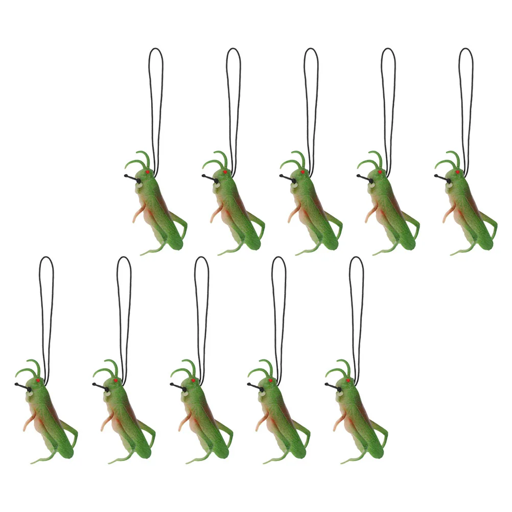 10 Pcs Party Favor Bugs Model Toy Grasshoppers Figurine Fake Animal Child