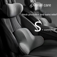 Car Memory Foam Neck Pillow Protection Backrest Cushion Car Headrest Cushion For Jaguar XE XF XJ F-Type F-Pace XKR XEL XFL S F X