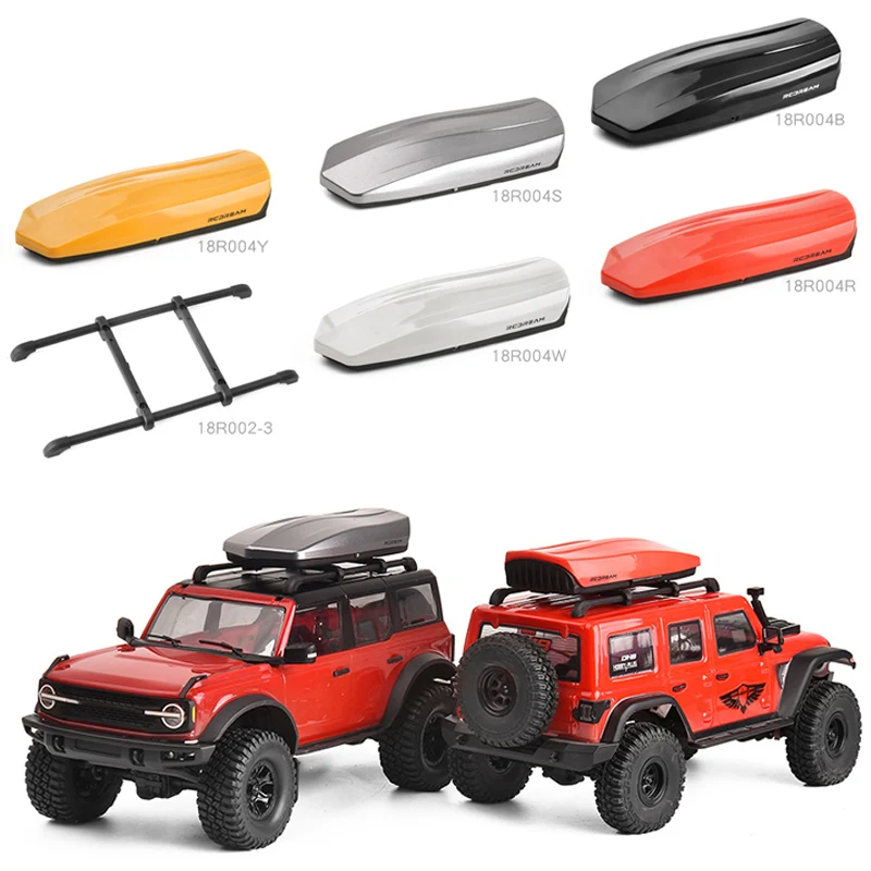 1PCS Roof Rack Roof Box Car Shell Decorative for 1/12 1/18 1/24 RC Crawler TRX4-M Chevrolet K10 Defender Bronco Upgrade Parts