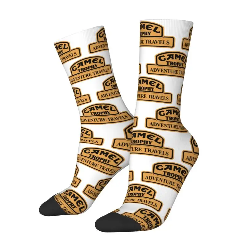 Camel Trophy Adventure Travels Dress Socks for Men Women Warm Fashion Novelty Crew Socks