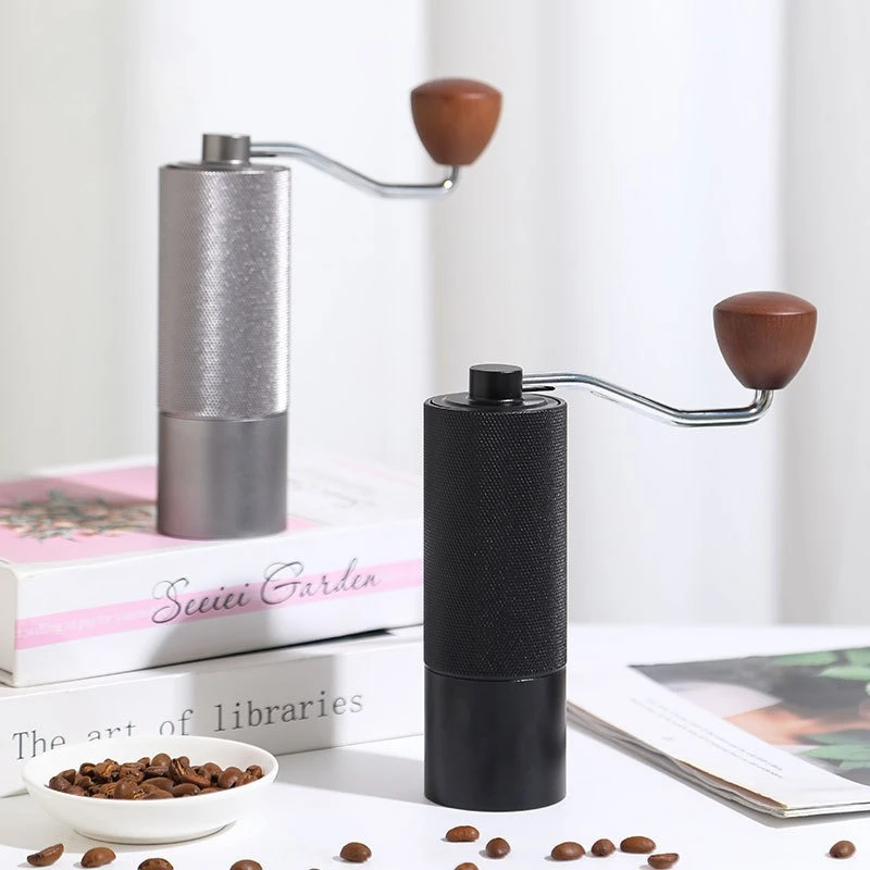 

Manual Coffee Grinder Stainless Steel Professional Double Bearing Adjustable Italian Hand Burr Coffee Bean Grinder Coffee Tools