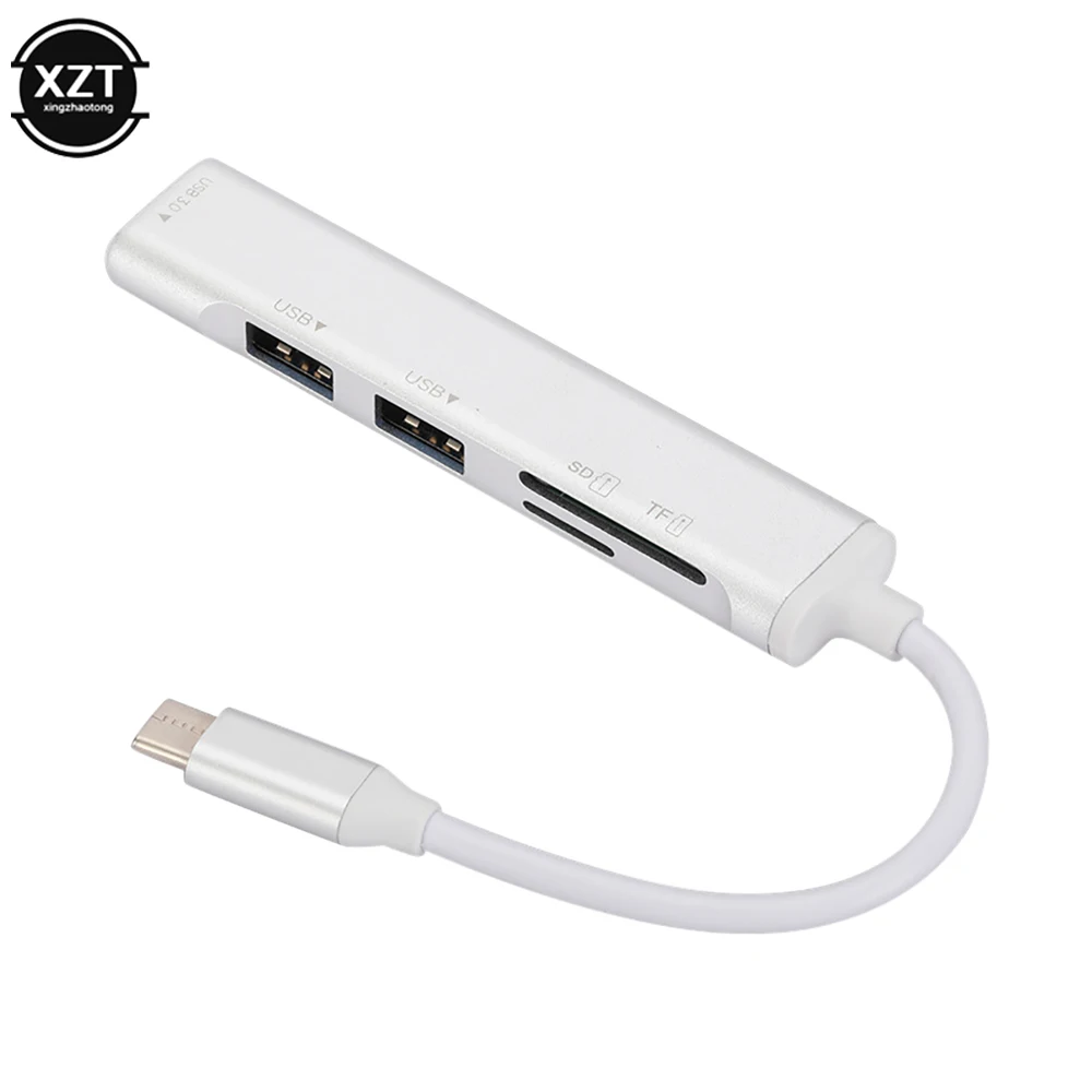 

Type C HUB High Speed USB 3.0 HUB Splitter Card Reader Multiport with SD TF Ports for Macbook Computer Accessories USB HUB