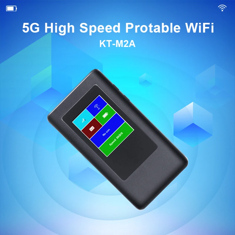 MTK MT6877 5G WiFi 6 Cartão Sim Router do bolso, 2.77Gbps, 2GB + 32GB, 2.4 \'Display, 5G, 4G, Modem LTE, Cat18, Hotspot móvel