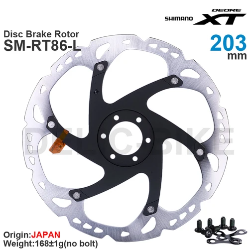 Imagen 2 del producto SHIMANO DEORE XT M8000 Rotor de freno de disco SM-RT86 203/180/160 mm SLX - Piezas originales de 6 pernos
