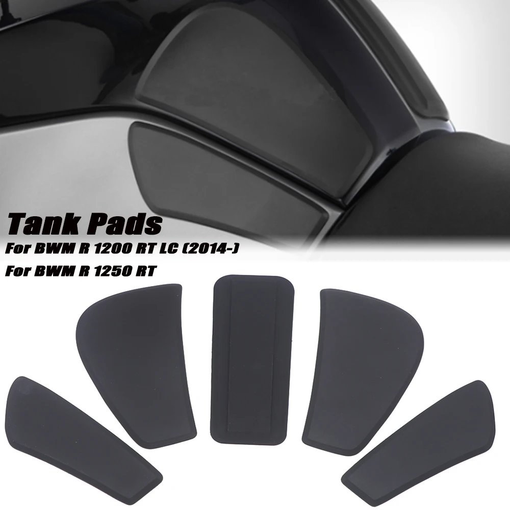 For BMW R1250RT R1200RT Motorcycle Side Fuel Tank Pad Tank Pads Protector Stickers Decal Gas Knee Grip Traction Pad Side Sticker