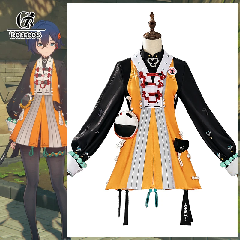 

ROLECOS Game Zenless Zone Zero Delicate Sunlight Belle Cosplay Costume The Disciples of Yunkui Belle Women Halloween Party Suit