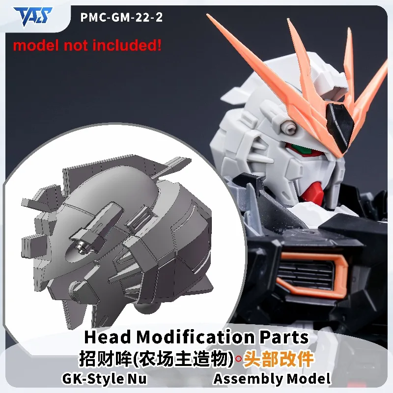 TAS PMC-GM-22-1 3D Printed GK Style Head Face Conversion Parts Fit Nu Model High Precision DIY Assembly Upgrade Accessories
