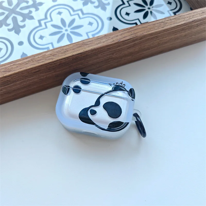 

Cute Panda Case for AirPods Pro2 Airpod Pro 1 2 3 4 Bluetooth Earbuds Charging Box Protective Earphone Case Cover