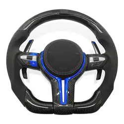 Modified Steering Wheel For BMW F30 F31 F32 F10 F20 F15 F16 F22 F34 F80 F82 E70 E71 E90 E92 Carbon Fiber LED Car Steering Wheel