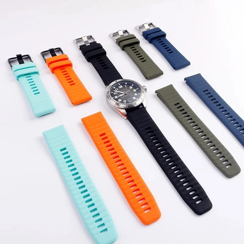 For TAG Heuer watch wristband Legend Autavia series sports silicone watch strap quick release soft rubber men strap 22mm